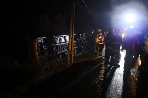 Accidente de tránsito deja al menos cuatro personas fallecidas y varios heridos en Colina