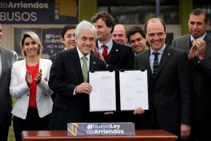 Presidente Piñera firma proyecto de nueva ley de arriendos que permite demandar sin abogado