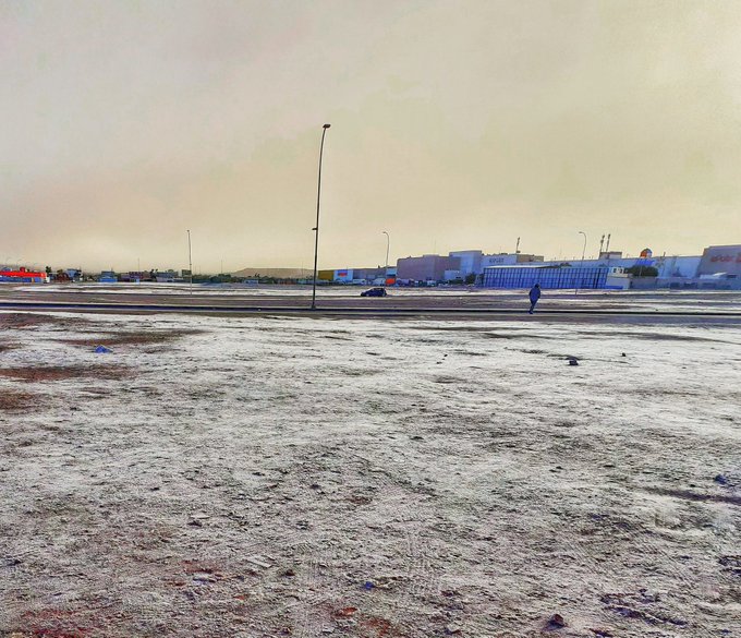 Calama amaneció congelada con 8 grados bajo cero