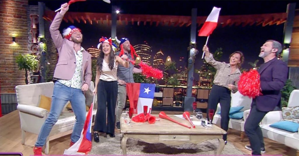 Lo que no se vio: La celebración de Chile finalista en el late “No culpes a la noche” de TVN