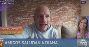 El cariñoso saludo de Facundo Gómez a Diana Bolocco: 