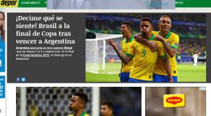 [FOTOS] Así titularon los medios internacionales la eliminación de Argentina de Copa América