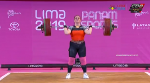 María Fernanda Valdés consigue oro en Levantamiento de Pesas en Lima 2019