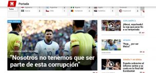 [FOTOS] Así reacción la prensa mundial tras la expulsión de Messi y Medel