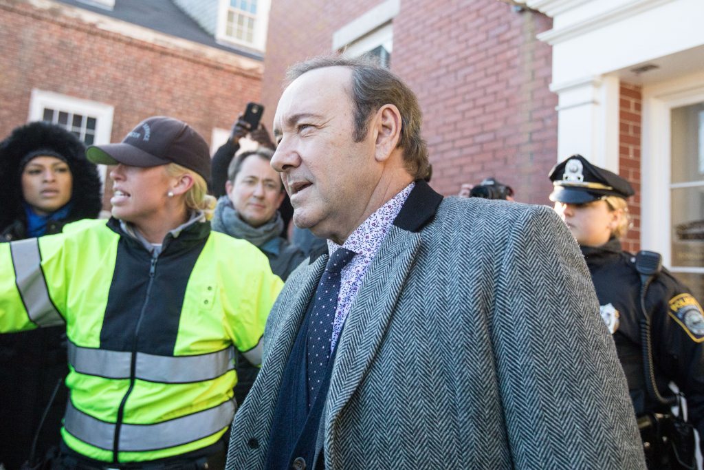 Actor Kevin Spacey aparece en público en Roma por primera vez en dos años