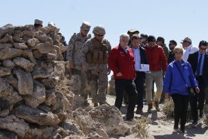 Presidente Piñera visitó a las FF.AA que colaboran en la lucha contra el narcotráfico en Tarapacá