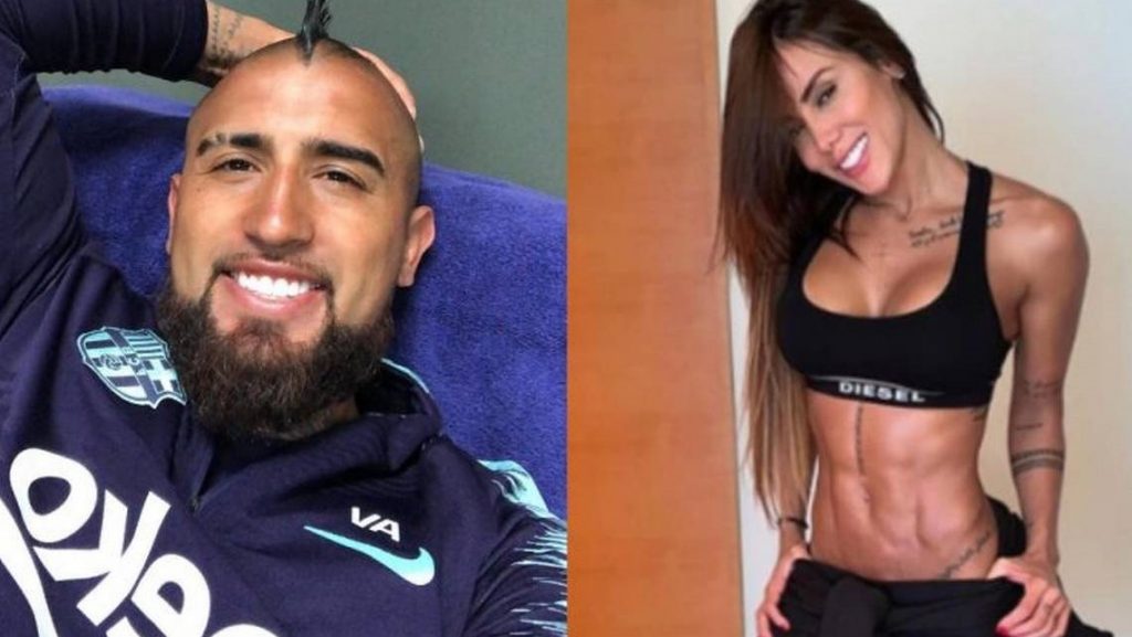 Arturo Vidal sorprendió a su pareja con fuegos artificiales para su cumpleaños