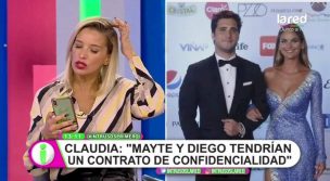 Claudia Schmidt: Mayte Rodríguez y Diego Boneta tienen un contrato de confidencialidad