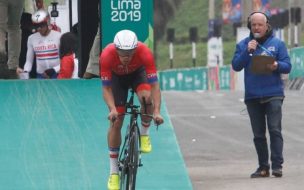 José Luis Rodríguez obtiene medalla de bronce en la prueba de contrarreloj en el ciclismo