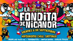 La Fondita de Nicanor da a conocer la parrilla de artistas que se presentarán en Fiestas Patrias