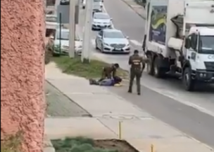 Carabinero dispara a hombre que lo amenazó con una tijera podadora