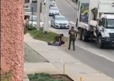 Carabinero dispara a hombre que lo amenazó con una tijera podadora