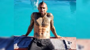 FOTO: Arturo Vidal celebra Fiestas Patrias en Barcelona junto a su familia