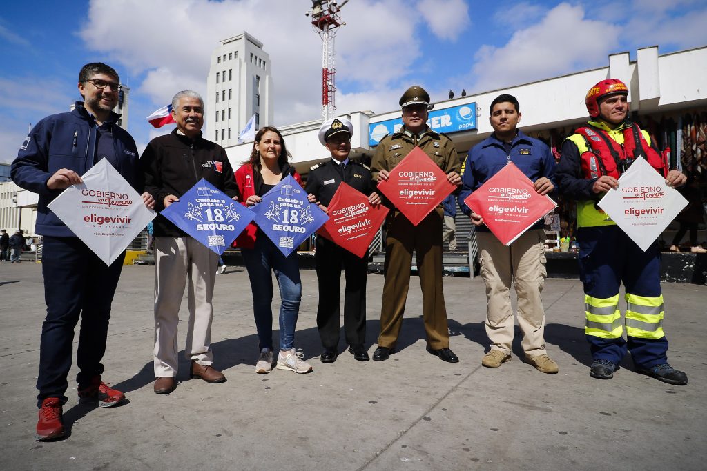 Valparaíso: Lanzan campaña de seguridad para recibir visitantes en Fiestas Patrias