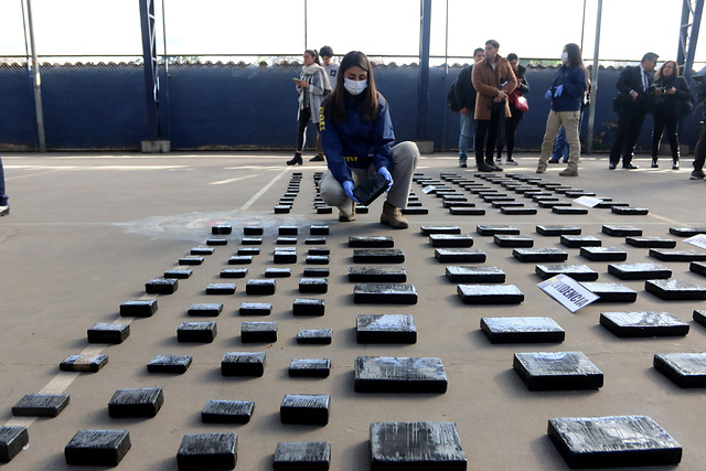 PDI incautó 520 kilos de droga avaluada en más de 7 mil millones de pesos