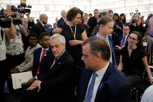 Presidente Piñera: “Normalmente Greta Thunberg no se sienta en las primeras filas”