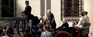 VIDEO | Presidente Piñera sufre percance en pleno traslado al Te Deum Ecuménico