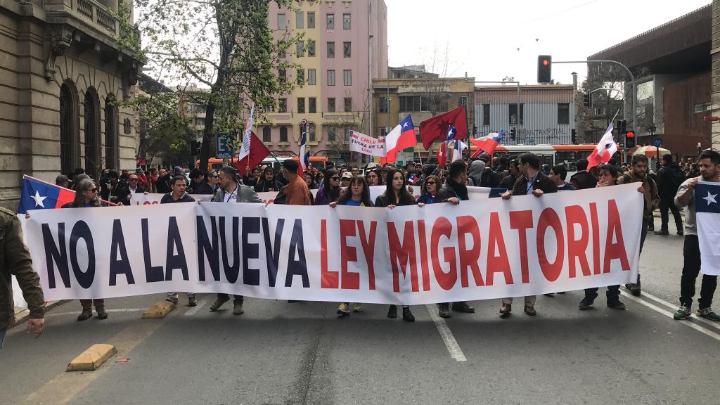 Marcha contra la “Ley de Migración” culminó con incidentes aislados