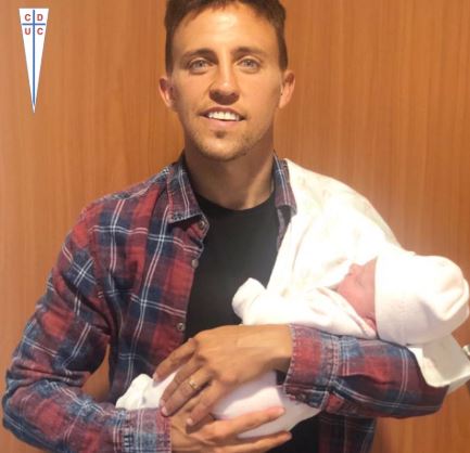 Diego Buonanotte presentó a su hija recién nacida y enamoró a todos los hinchas de la UC
