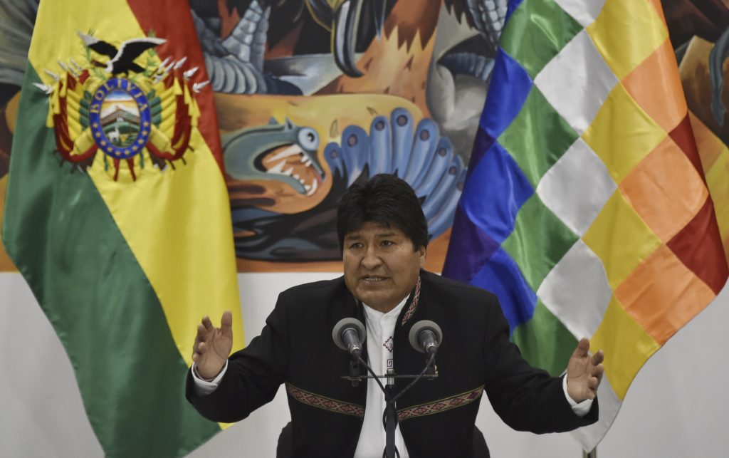 Evo Morales descarta diálogo a la derecha por dudas sobre su triunfo: “Aquí no hay negociación política”