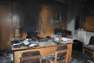 FOTOS | Así quedó la inspectoría tras el incendio en el Instituto Nacional