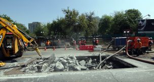 Avenida Providencia quedó habilitada solo para vehículos livianos