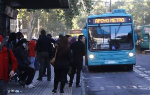 Buses funcionaron con más del 80% de su flota en la Región Metropolitana