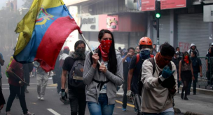 Ola de protestas sociales en Ecuador dejan un muerto y 14 heridos