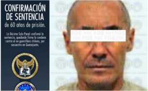 Confirman sentencia de 60 años de prisión para el