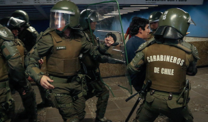 VIDEO | Serios incidentes en estación San Joaquín del Metro en el marco de las 