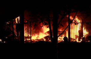 Intendencia descarta lesionados en incendio de edificio de Enel