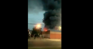 Incendio afecta a supermercado de La Florida