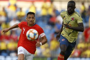 Chile igualó con Colombia en el reencuentro de Vidal, Bravo y Medel