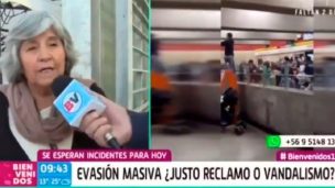 Abuela arremetió contra 'Bienvenidos' por reprobar la evasión en el Metro: 