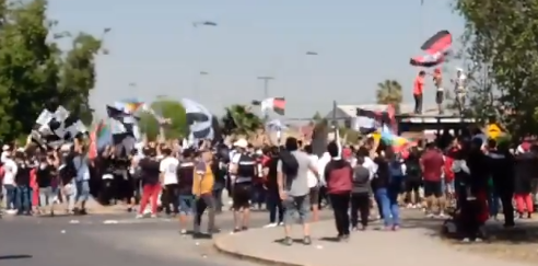 Serios incidentes se produjeron en las afueras del Estadio Monumental por arengazo no autorizado