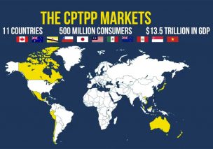 El CPTPP entra en vigor en seis países