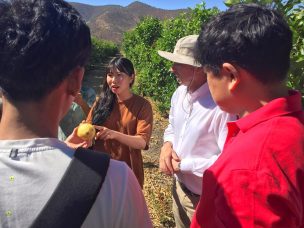 Representantes de la principal cadena de supermercados de Corea del Sur visitan la industria de la fruta de exportación