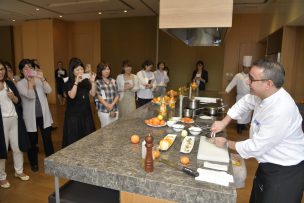 Con show culinario, cítricos chilenos son promocionados en Japón