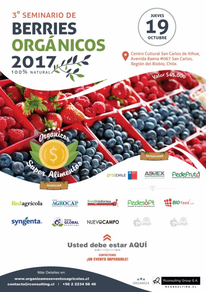 3° seminario de berries orgánicos 2017