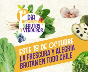 Llaman a celebración del “Día Nacional de las Frutas y Verduras” este 18 de octubre