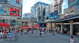 Los cítricos de Chile son publicitados en Yonge-Dundas Square en Canadá