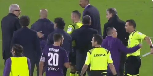 Compañero de Erick Pulgar en Fiorentina recibió dura sanción por empujar a un árbitro