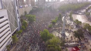 Miles de personas se congregaron nuevamente en el sector de Plaza Italia