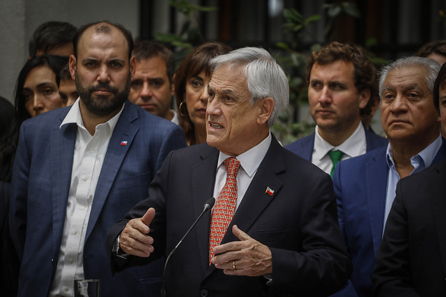 Presidente Piñera: Agenda Social “deja de ser suficientemente apreciada” en medio de la violencia