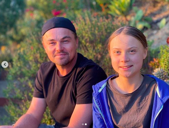 Leo Di Caprio se reunió con Greta Thunberg: “Se ha convertido en una líder de nuestro tiempo”