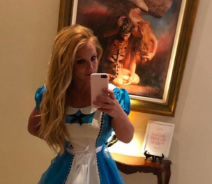 Britney Spears causó furor con su disfraz de 