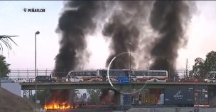 Gran congestión por barricadas en Autopista del Sol