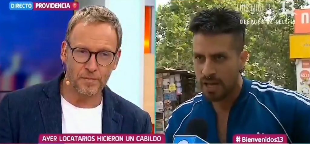 Martín Cárcamo encaró a director de “Bienvenidos” tras sacar del aire a manifestante: “No es la forma”