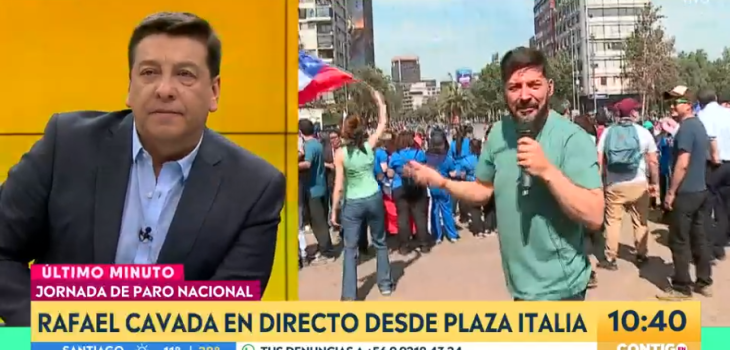 Rafael Cavada se emocionó con opinión de profesora que se manifestaba: “Son cosas que me emocionan”