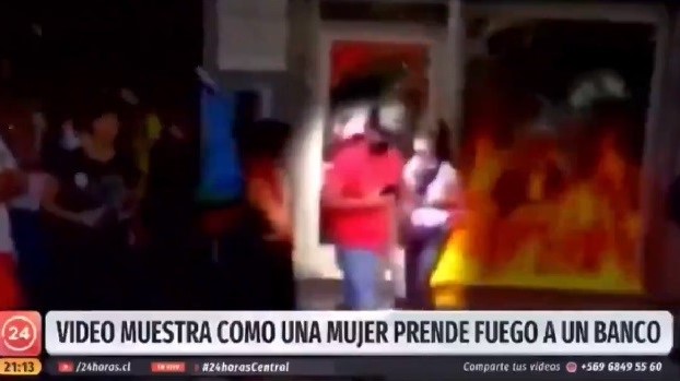 TVN obtiene más de 180 denuncias ante el CNTV tras video de incendio a sucursal bancaria